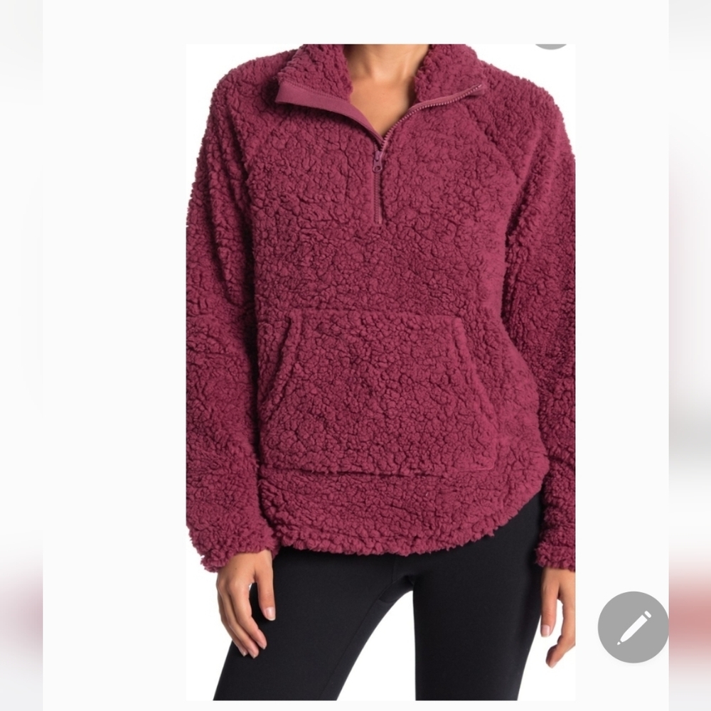 Zella Faux Shearling Pullover